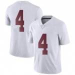 NCAA Youth Alabama Crimson Tide #4 Brian Robinson Jr. Stitched College Nike Authentic No Name White Football Jersey IL17V48TG